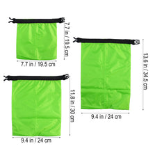 Load image into Gallery viewer, 3pcs 1.5L+2.5L+3.5L Waterproof Dry Bag Storage