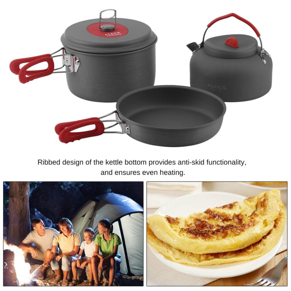 Non-Stick Ultralight Aluminum Camping Cookware